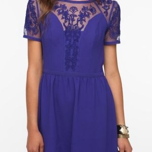 KIMCHI BLUE Emma Embroidered Crepe Dress